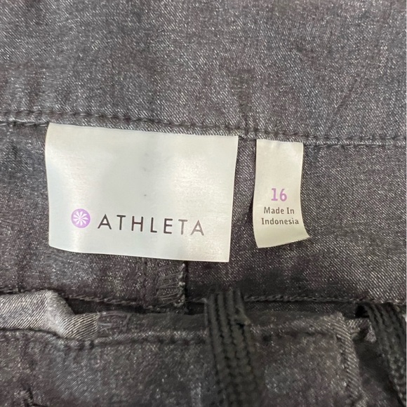 Athleta Charcoal Gray Shorts Size 16 - Picture 6 of 7